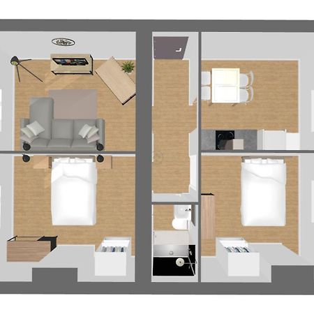 Suite Double Fabriques, 2 Bedrooms, Central, Parking Nearby, Self Checkin Nancy Exterior photo